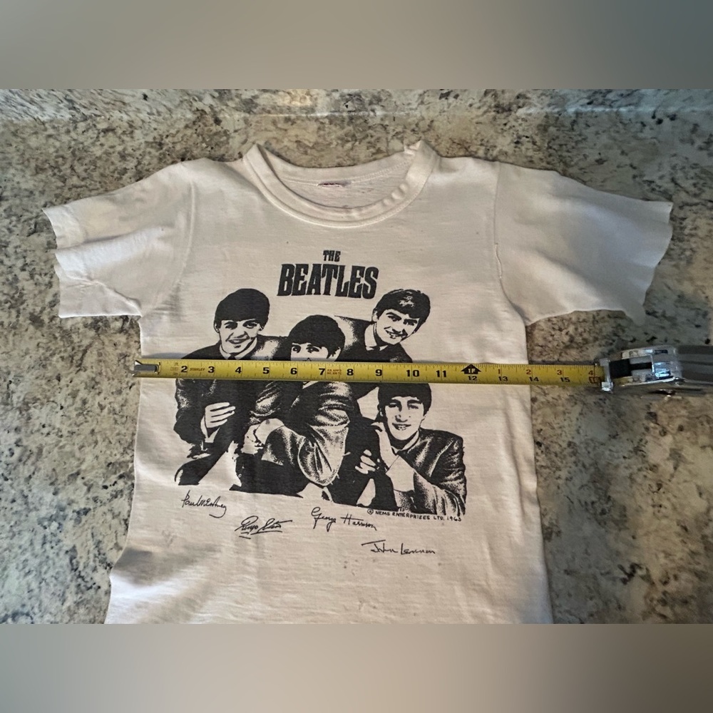 Vintage Very Rare The Beatles 1963 BVD NEMS Enterprises 1 Owner T Shirt 60s - Picture 7 of 16